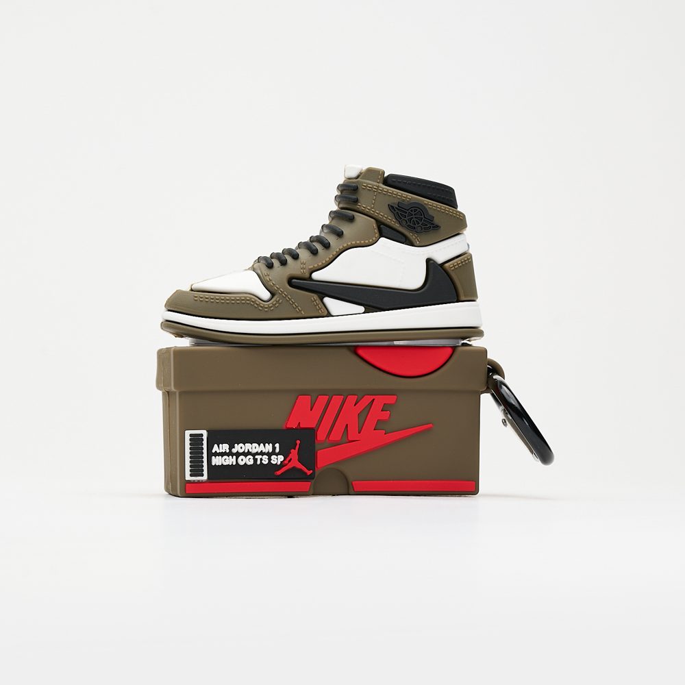 MOJO DROPS AirPods Pro Tok Air Jordan 1 Travis Scott Mocha Sneaker -1