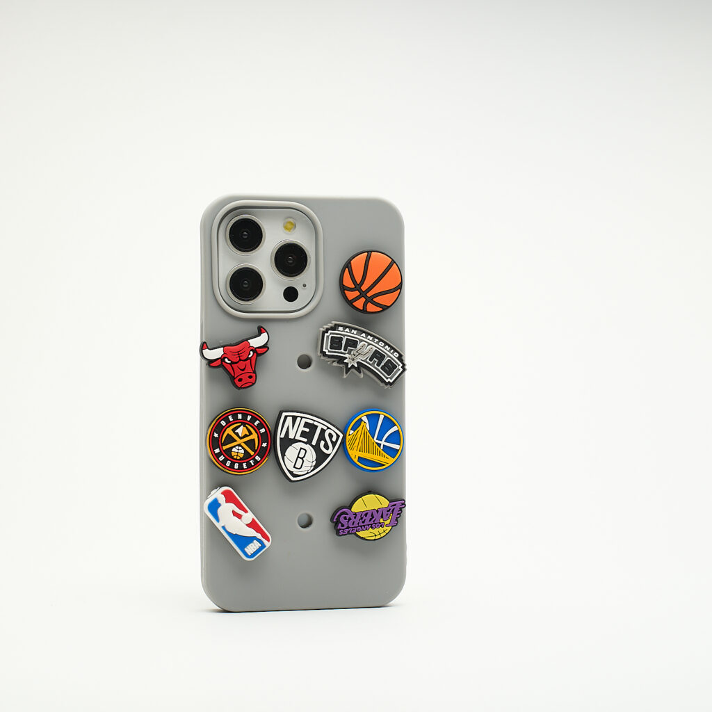 MOJO DROPS Iphone 15 Pro Max Szürke Lyukacsos Tok Basketball