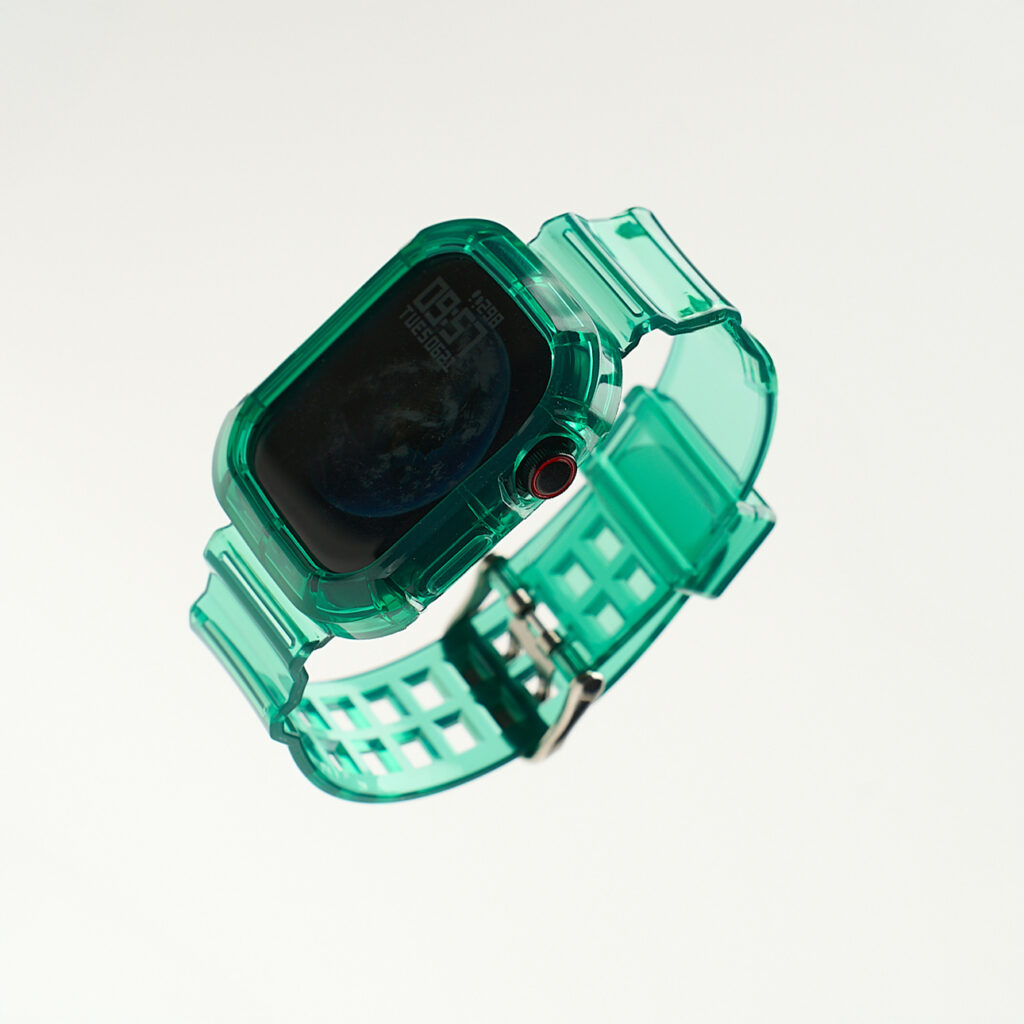 MOJO DROPS Apple Watch Full Cover Szíj Clear Zöld