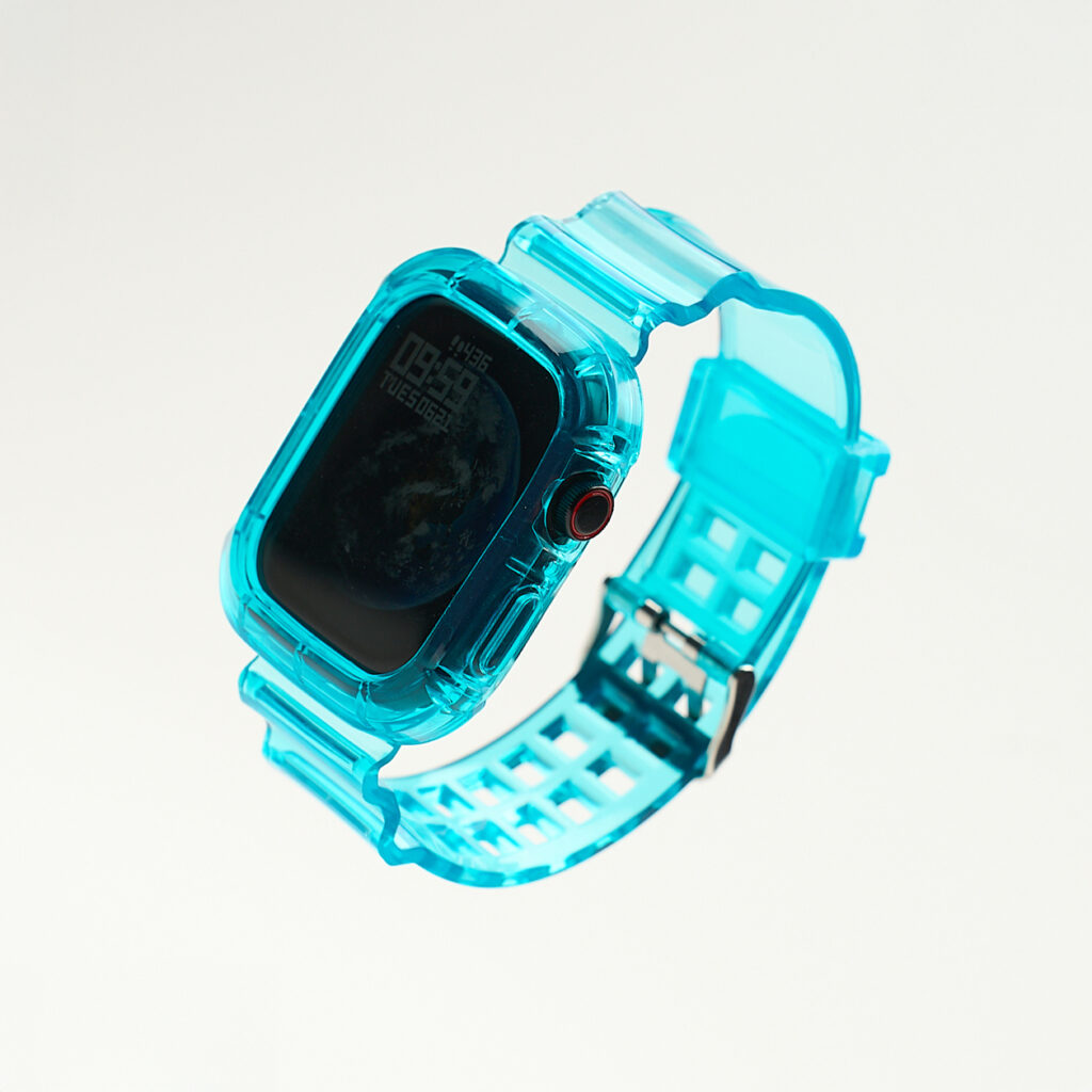 MOJO DROPS Apple Watch Full Cover Szíj Clear Kék