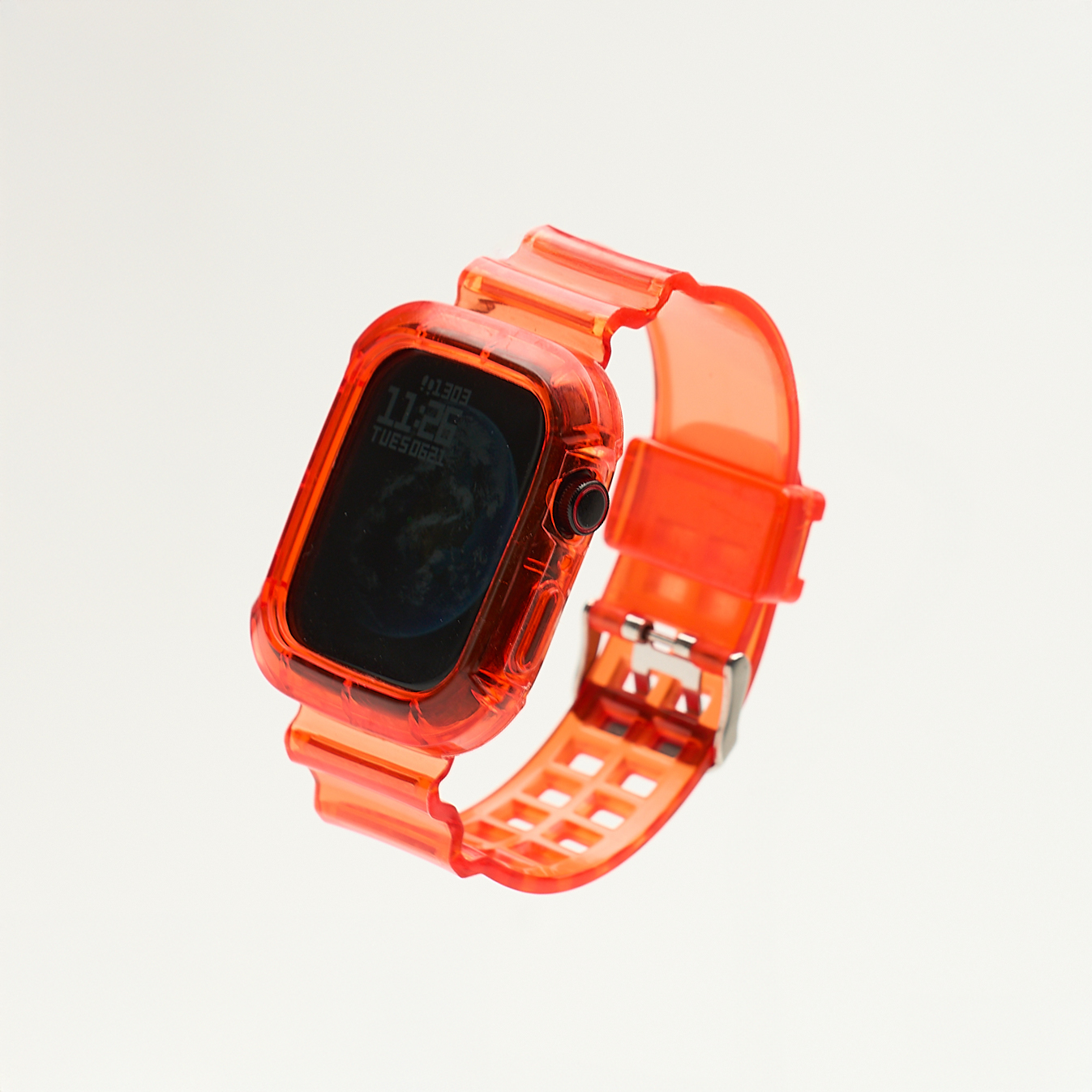 MOJO DROPS Apple Watch Full Cover Szíj Clear Piros
